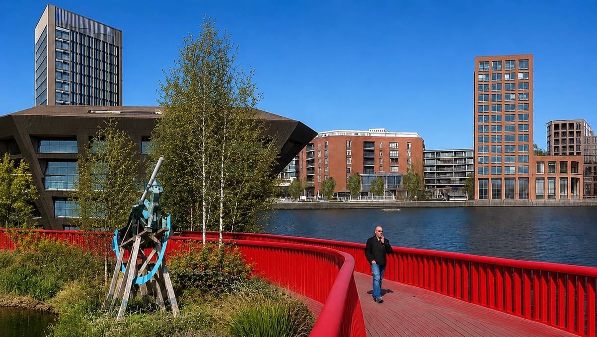 Canada Water Library front board walk.