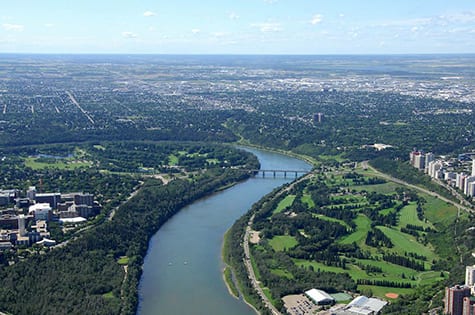Urban plan Edmonton Canada
