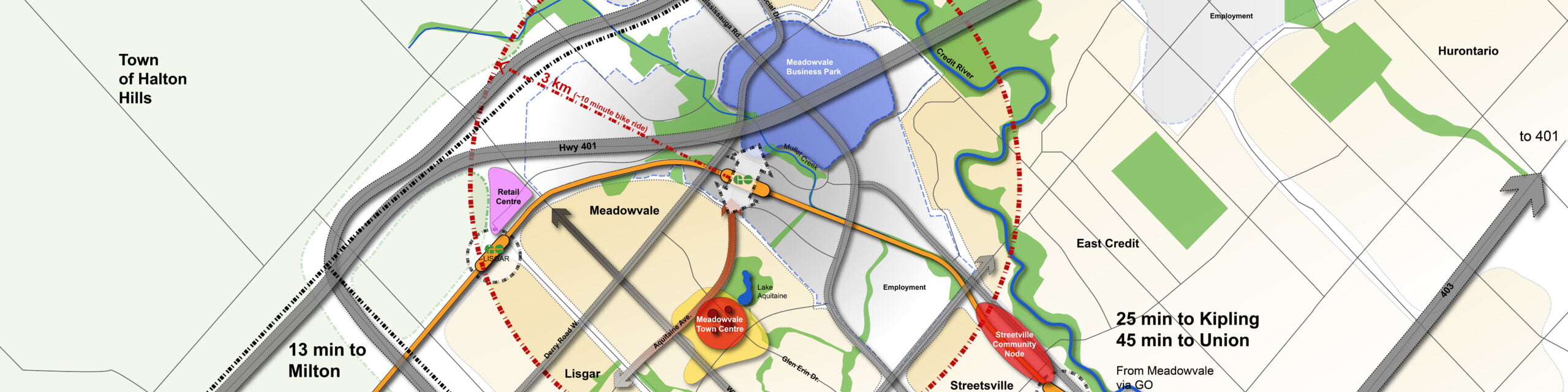 Meadowvale GO Station Area Concept Map