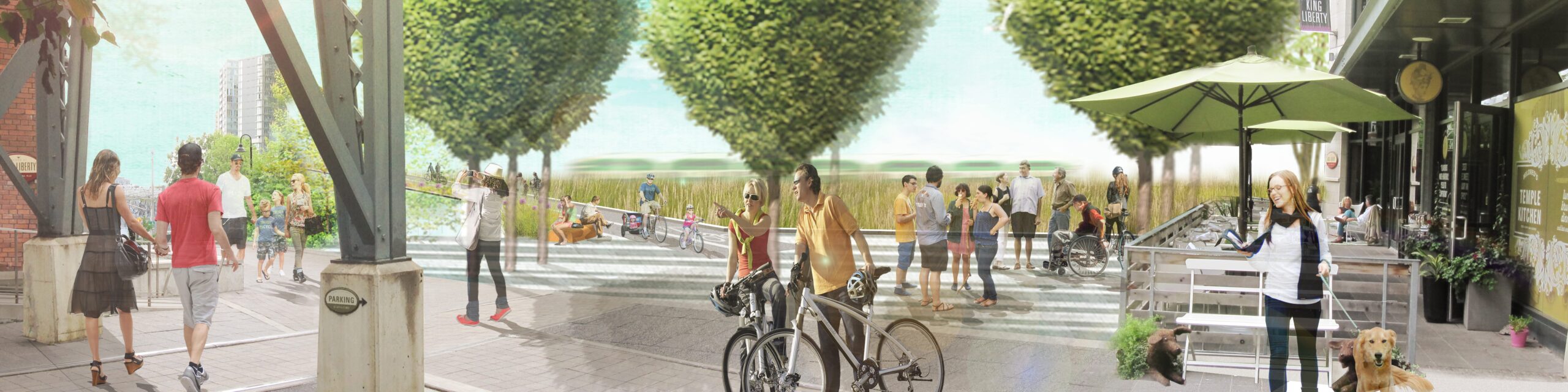 Street view rendering of the King High Line