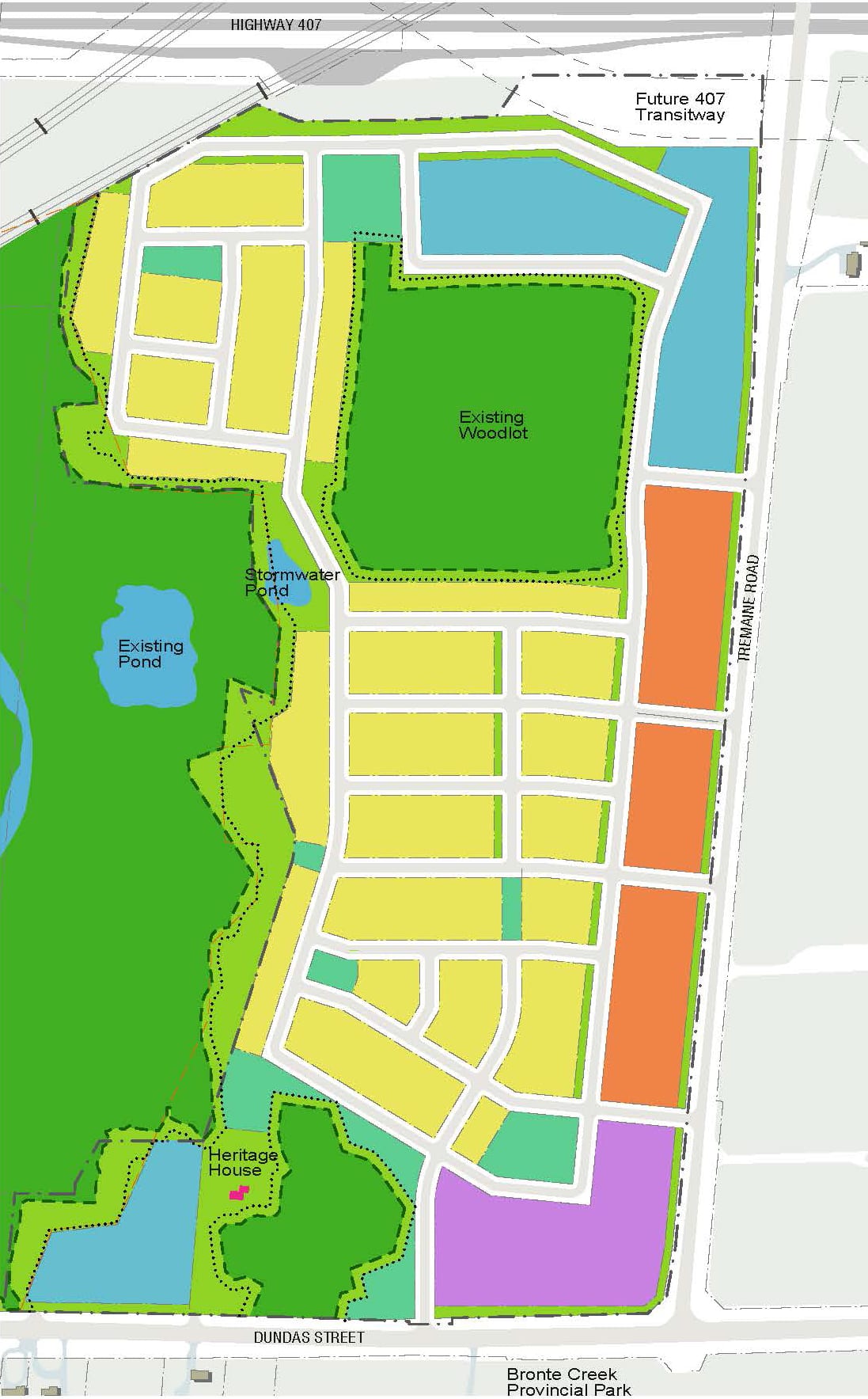 Evergreen Burlington land use map