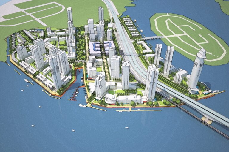 Johore Island aerial rendering