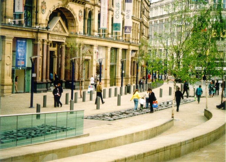 Manchester Millennium and Exchange Square street view rendering