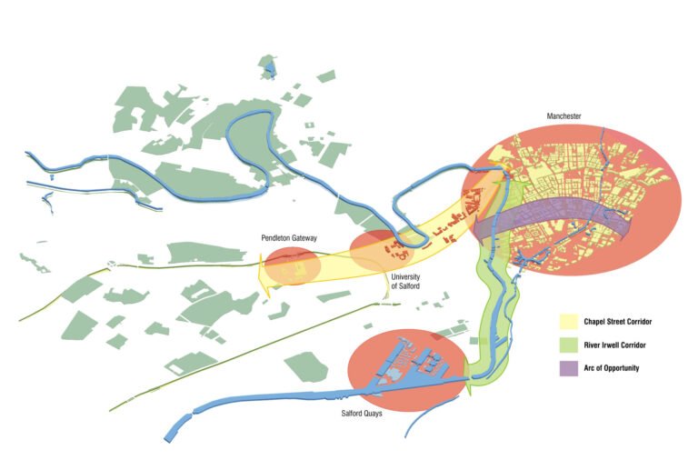 Central Salford Vision corridor map