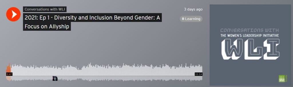 Podcast – Diversity and Inclusion Beyond Gender: A Focus on Allyship