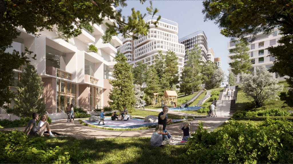 Rendering of the site