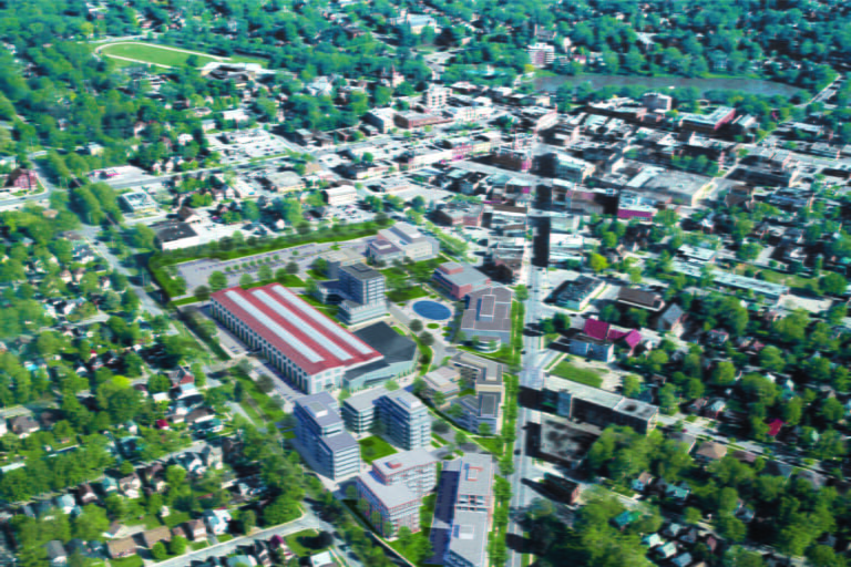 Stratford Aerial rendering