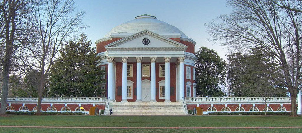 Photo of the rotunda at the University of Virginia.