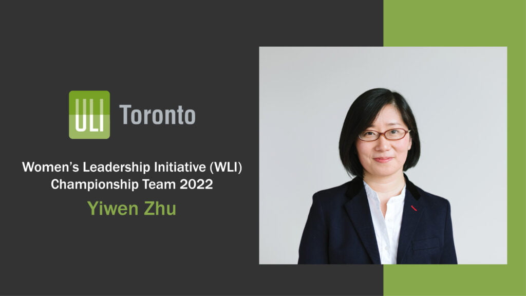 Photo announcement for Women's Leadership Initiative Championship Team featuring Yiwen Zhu.