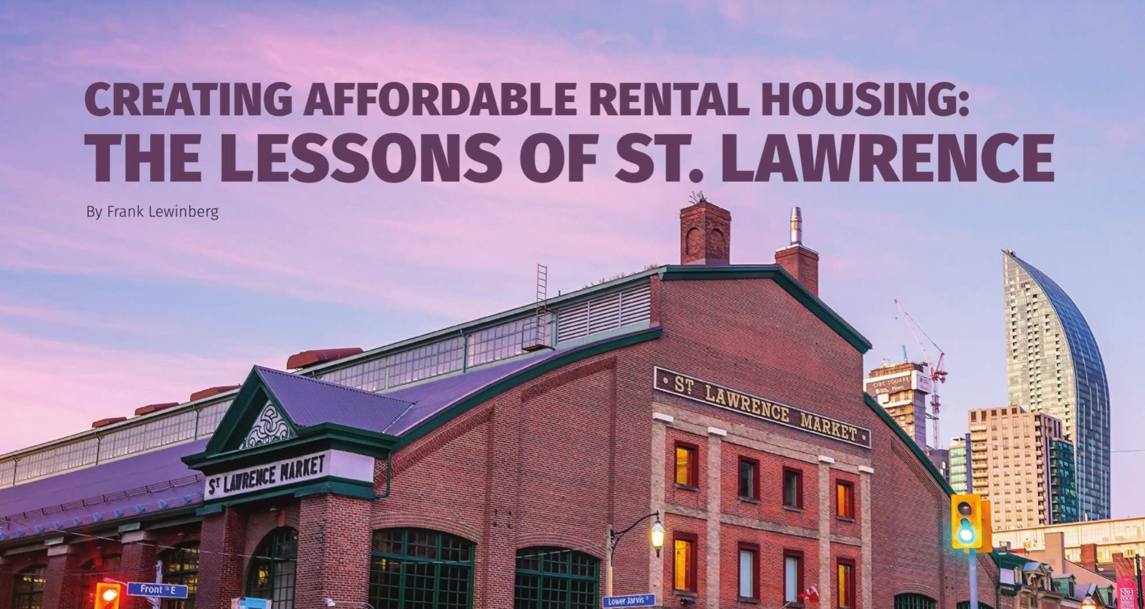 Photograph for Creating Affordable Rental Housing: Lessons of St Lawrence.