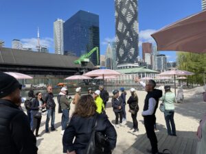 Group of people standing outside