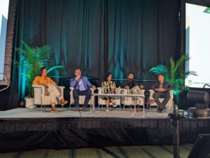 Panel members sitting down at ULI Spring Meeting.