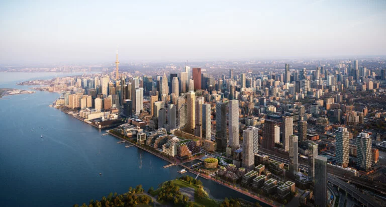 Aerial image of downtown Toronto