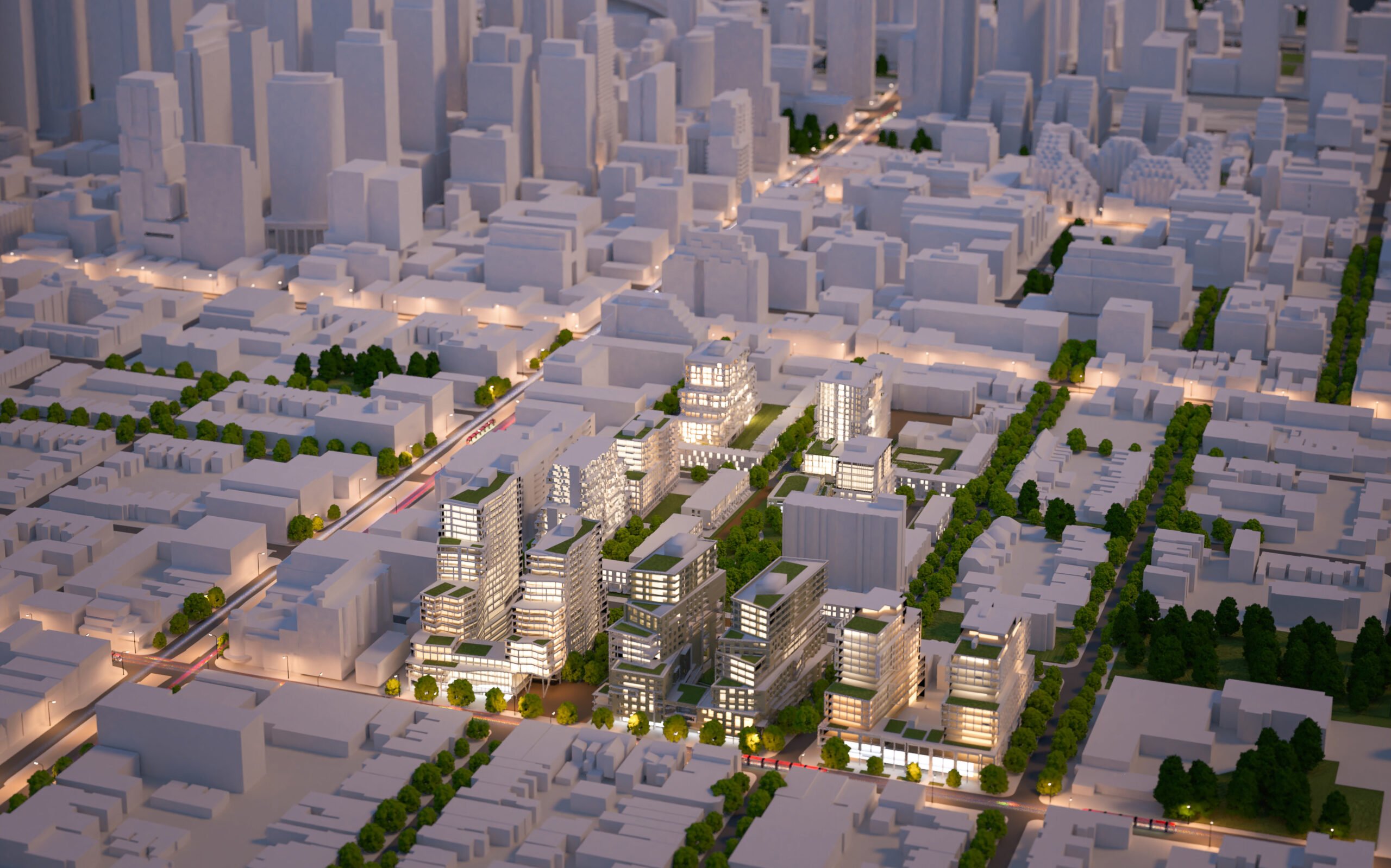 Rendering of Alexandra Park redevelopment, Toronto