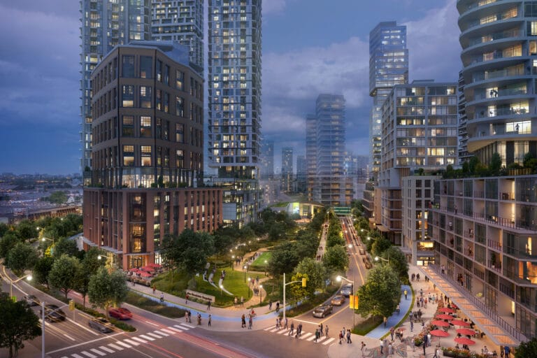 Rendering of Downsview West District.