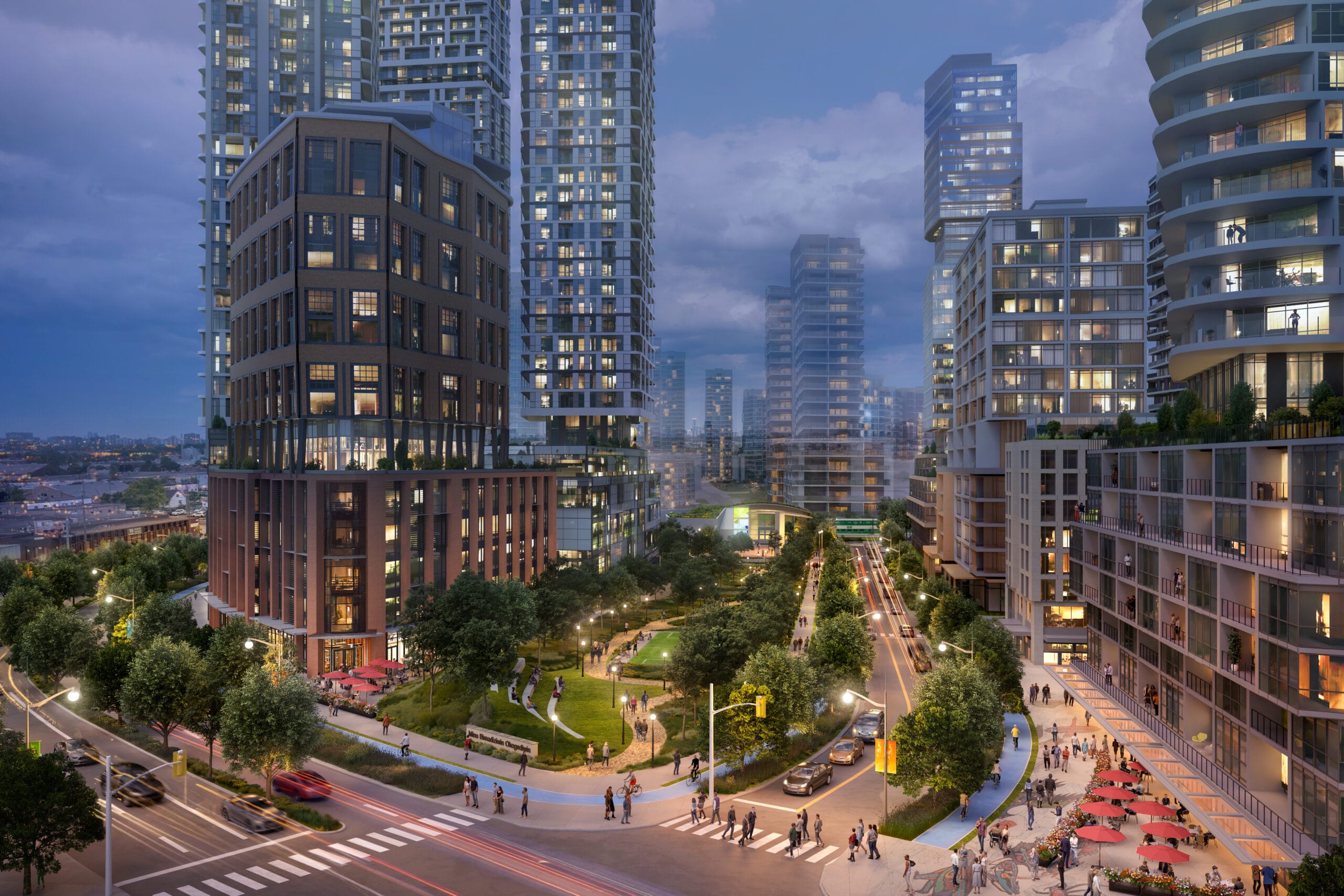 Rendering of Downsview West District.